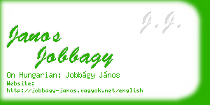 janos jobbagy business card